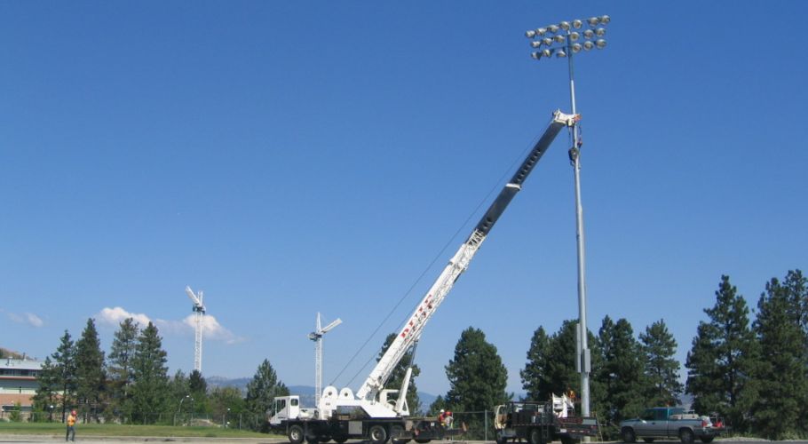 hillside stadium lights